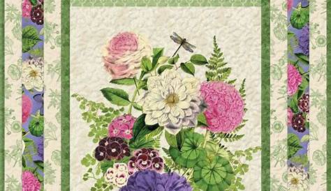 Flower Show I Free Quilt Pattern | Panel quilt patterns, Fabric panel