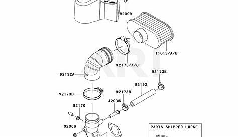 Kawasaki FR730V-CS10 4 Stroke Engine FR730V Parts Diagram for AIR