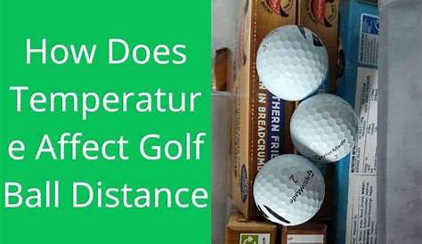 golf ball distance temperature chart