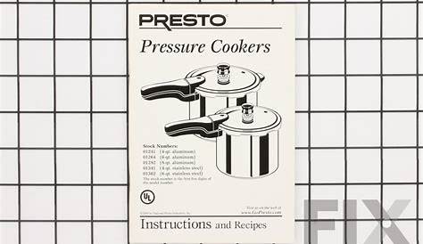 presto pressure cooker manual instruction