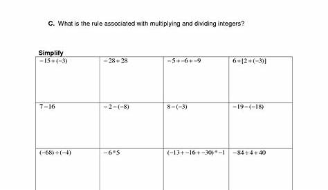 rational numbers worksheets grade 6