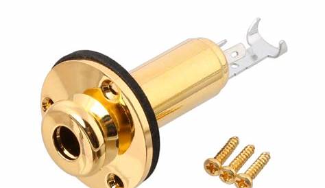 2020 Guitar End Pin Jack Mono 1/4 For Acoustic Guitar Electric Guitar