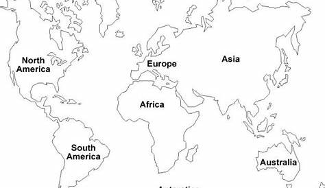 label the continents worksheets