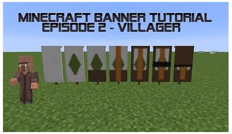 Minecraft Banner Tutorial - Villager - Ep 2 - YouTube