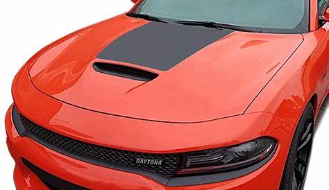 2015-2023 Dodge Charger Hood Decal Daytona Center Hemi Stripes Vinyl