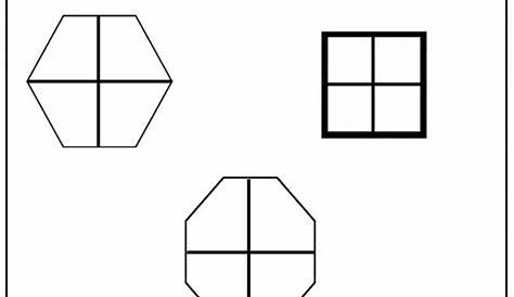 fraction shapes worksheet first grade