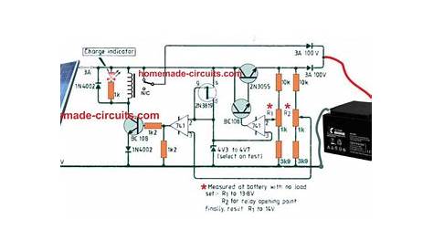 circuit diagram of solar panel system