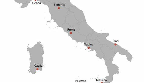 Detailed map of the italy Royalty Free Vector Image