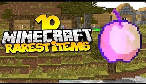Top 10 Rarest Items In Minecraft - YouTube