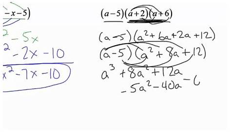 Algebra 2 - Adding, Subtracting, & Multiplying Polynomials - YouTube