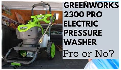 Greenworks 2300 PRO Pressure Washer Review - YouTube