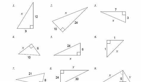 pythagorean theorem practice worksheet