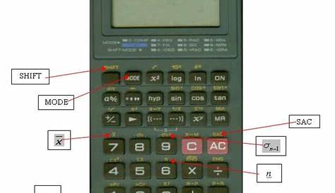 calculator casio fx-260 solar ii required