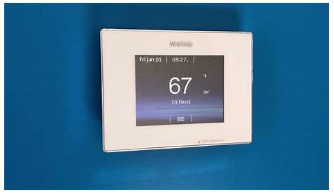 Early Start feature on the 4iE Smart Thermostat - YouTube