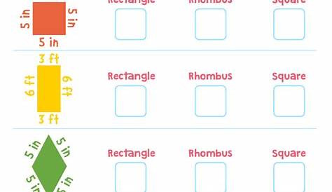 quadrilaterals worksheets