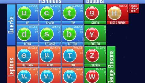 Standard Model Of Elementary Particles Stock Illustration - Image: 51976088