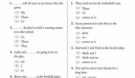 Spanish Subject Pronouns Worksheet Printable - Coloring pages