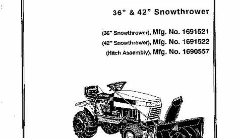 simplicity snowblower manual