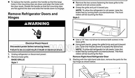 Whirlpool WRF535SWHZ French Door Refrigerator Owner's Manual