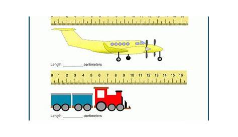 measuring centimeters worksheet first grade