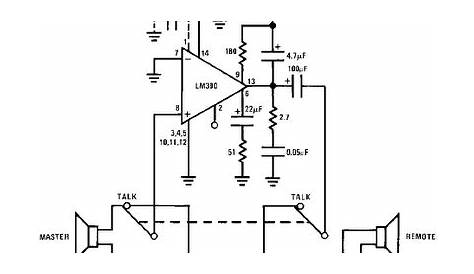 simple intercom circuit diagram