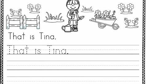 handwriting practice worksheet 1st grade