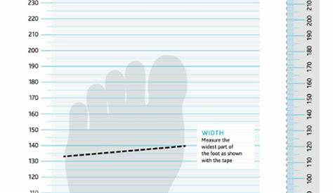 child foot measuring printable
