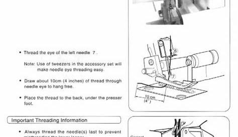 Singer 14SH644 14SH654 Serger Sewing Machine Manual