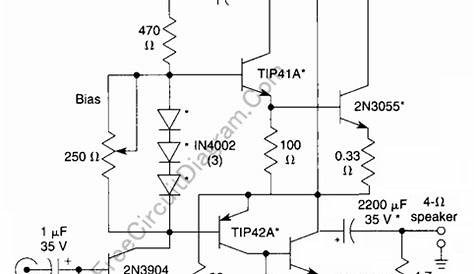 Simple 10 Watts Audio Power Amplifier Using Transistors – Electronic