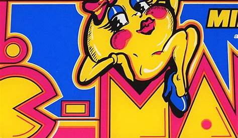 Ms. Pac-Man 3 Piece Decal Set (left, right and front) | Phoenix Arcade