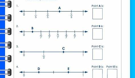 fractions and number lines worksheet