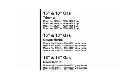 Toro 16" Gas Trimmer Operator's Manual | Manualzz