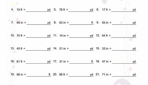 measurement in inches worksheet