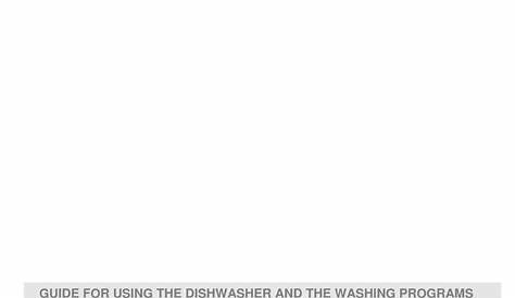 SMEG DISHWASHER INSTRUCTION MANUAL Pdf Download | ManualsLib