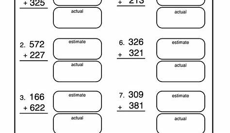 estimating multiplication worksheet