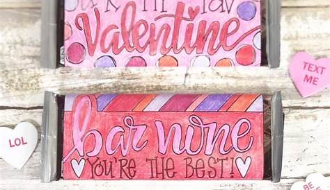 Free Printable Candy Bar Wrappers for Valentine's Day