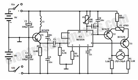 metal detector circuit diagram