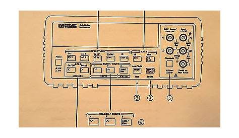 HP 34401A Multimeter Service Guide Manual | eBay