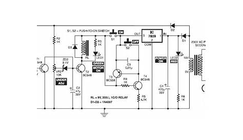 dc motor starter circuit diagram