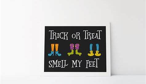 trick or treat smell my feet printable