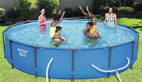 Bestway 14-ft x 14-ft x 33-in Round Above-Ground Pool in the Above