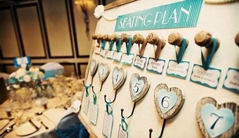 ideas for table seating charts at weddings