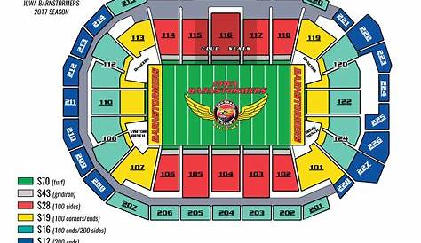 iowa events center seating chart