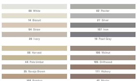 Info/Color Charts | Grout Shield | Grout Restoration System | Grout