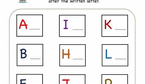 worksheets for kindergarten letter a