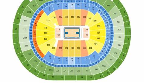wells fargo center seating chart with rows