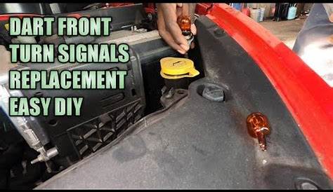 dodge dart front turn signal bulbs replacement - YouTube