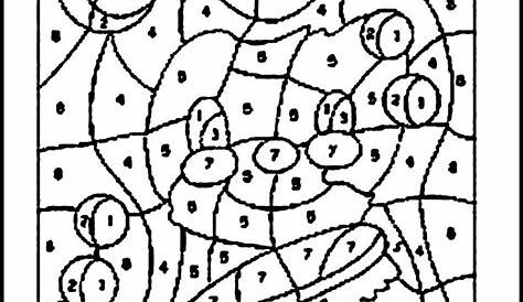 Christmas Coloring Pages Color by Number | Christmas math worksheets