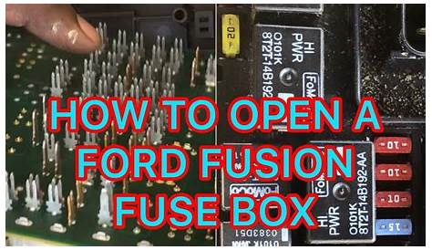 ford fusion fuse box location