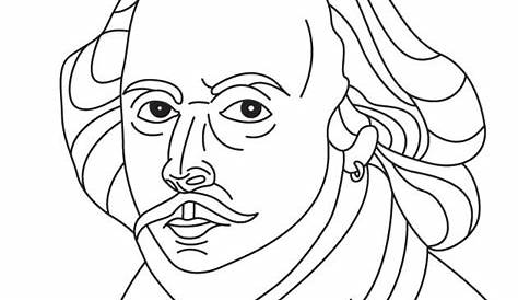 William Shakespeare Coloring Page : Bookishly Free Colouring Pages And